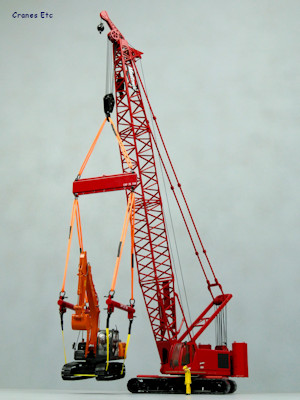 Weiss 121 pc Crane Rigging & Lifting Kit w/ Spreader Beams "MEMBREYS" 1/50 